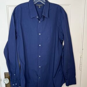 Men's Banana Republic Navy Slim Fit Shirt Size XL
